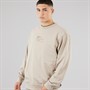 Vans Mens Blocked Box Logo Loose Sweatshirt Mushroom
