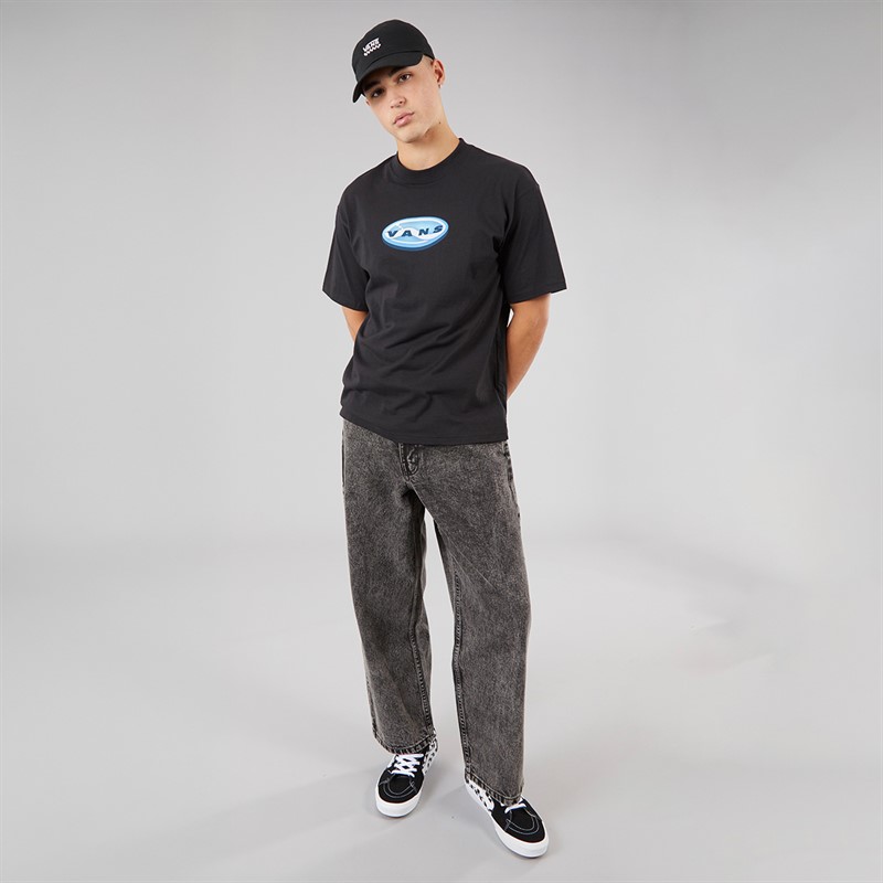 Vans Mens Check-5 Baggy Jeans Stonewash Black