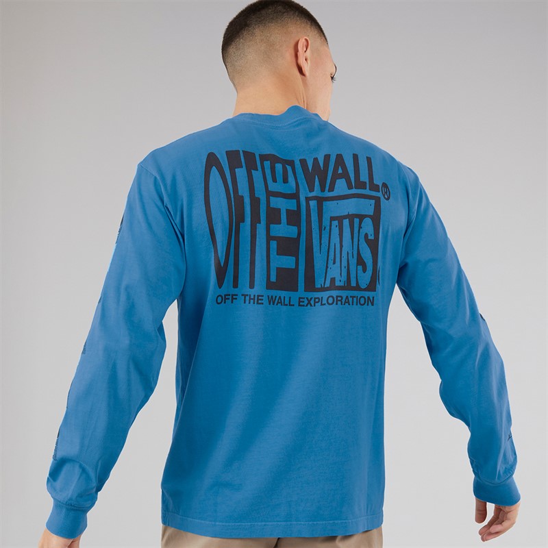Vans Mens MTE Teamteam Graphic Long Sleeve T-Shirt True Blue