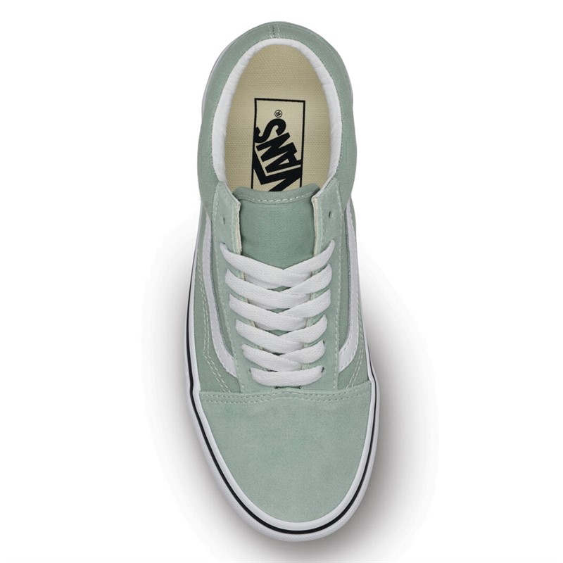 Vans Womens Old Skool Trainers Gray Olive