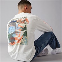 Vans Mens Raw Instinct Long Sleeve T-Shirt Marshmallow