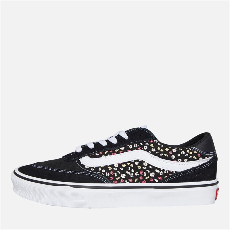 Vans Womens Brooklyn LS Floral Trainers Black Floral - Size 6.5