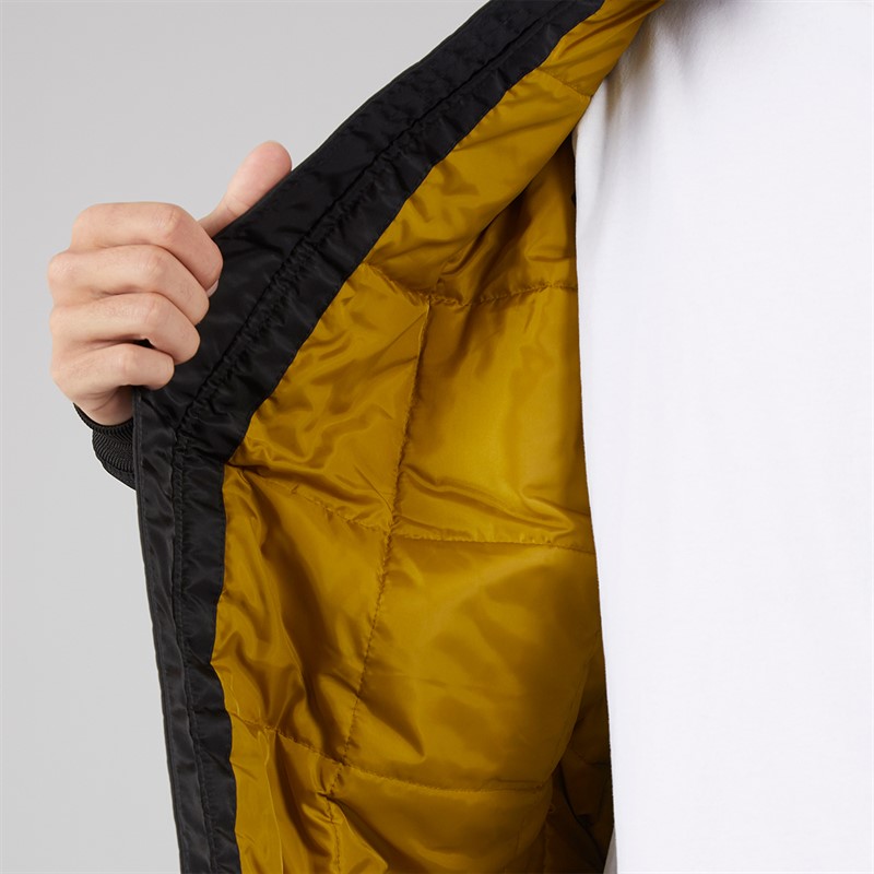 Vans Mens Copley Bomber Jacket Black/Burnt Gold