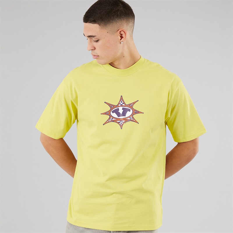 Vans Mens Star Checker T-Shirt Canary Yellow