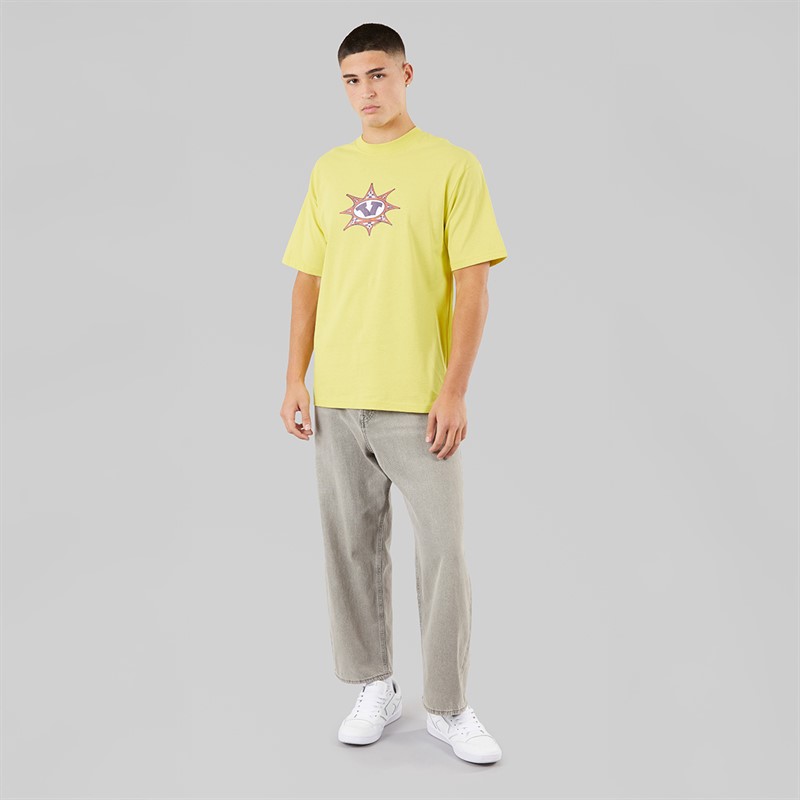 Vans Mens Star Checker T-Shirt Canary Yellow