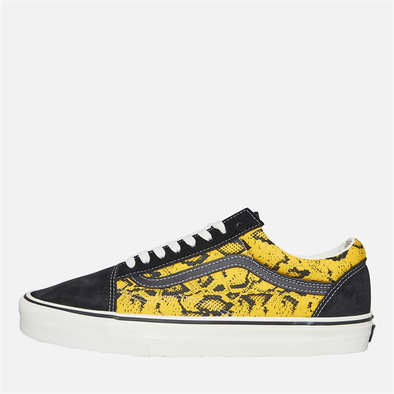 Vans Mens Old Skool Raw Instinct Trainers Black/Yellow