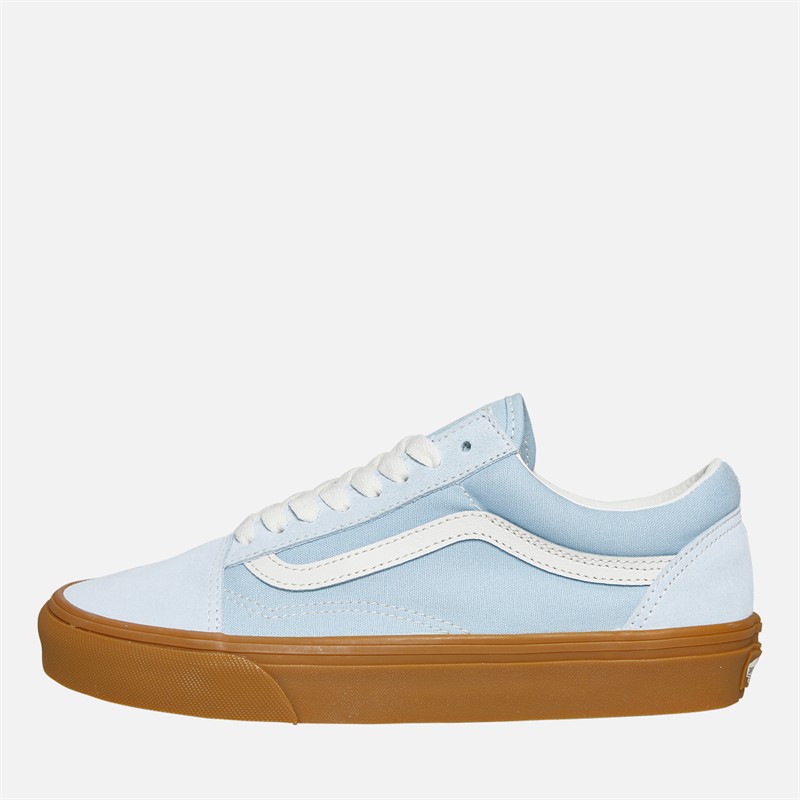 Vans Old Skool Trainers Light Blue/Gum
