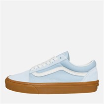 Vans Old Skool Trainers Light Blue/Gum