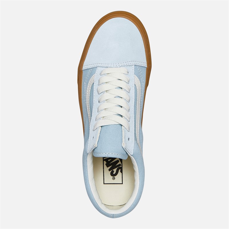 Vans Old Skool Trainers Light Blue/Gum