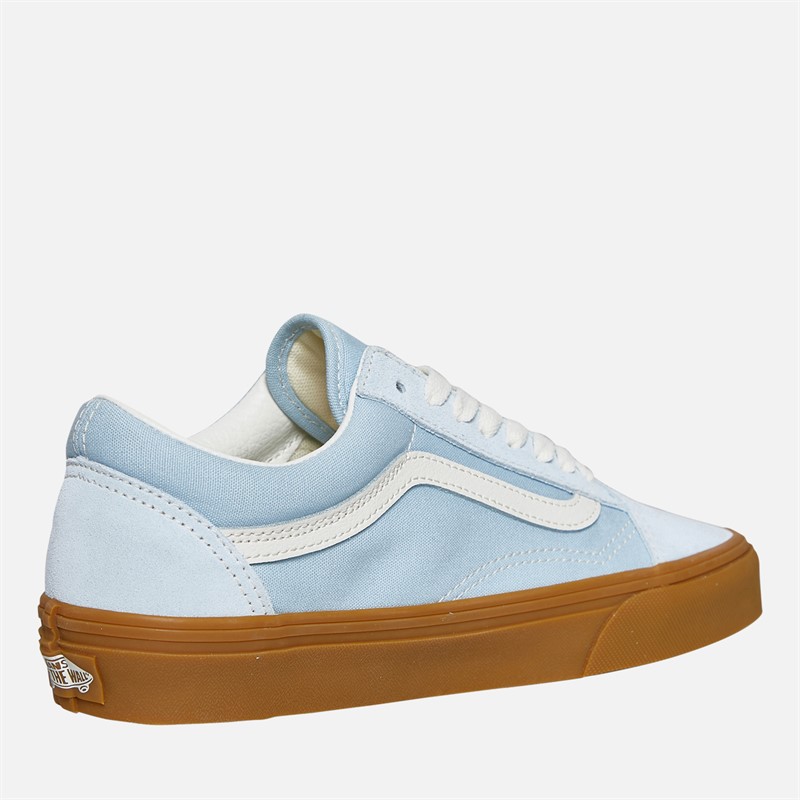 Vans Old Skool Trainers Light Blue/Gum