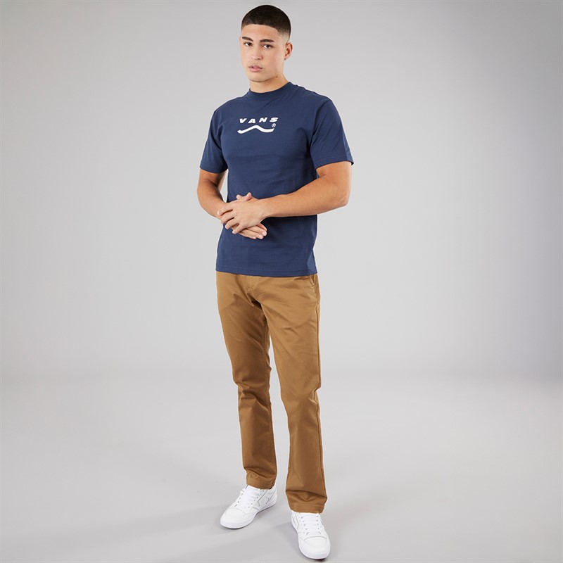 Vans Mens Determined T-Shirt Navy/White