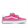 Vans Girls Brooklyn LS Velcro Trainers Raspberry Rose