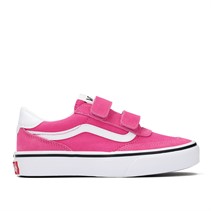 Vans Girls Brooklyn LS Velcro Trainers Raspberry Rose
