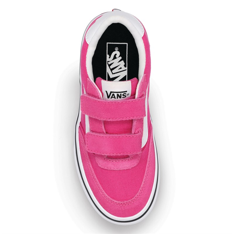 Vans Girls Brooklyn LS Velcro Trainers Raspberry Rose
