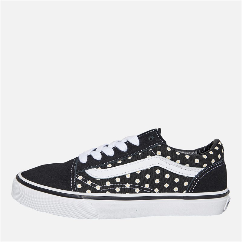Vans Girls Old Skool Floral Trainers Floral Black