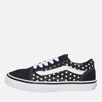 Vans Girls Old Skool Floral Trainers Floral Black