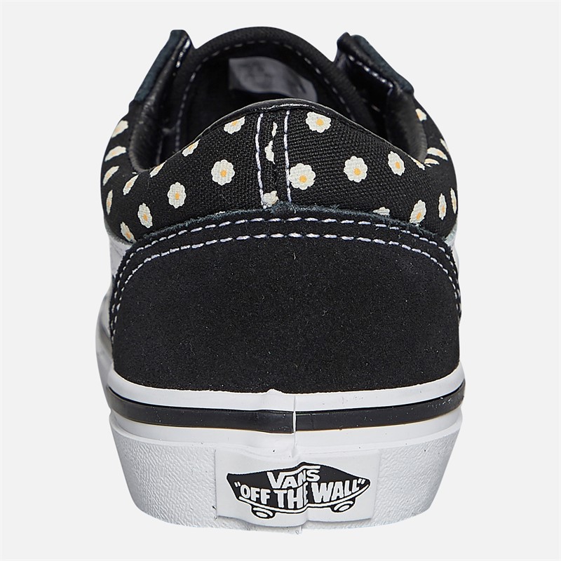Vans Girls Old Skool Floral Trainers Floral Black