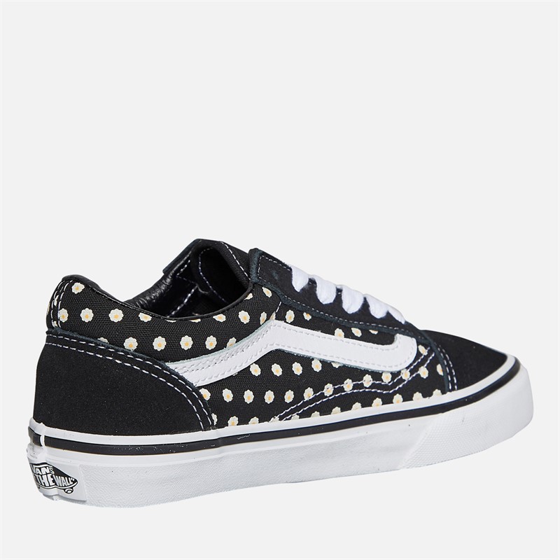 Vans Girls Old Skool Floral Trainers Floral Black