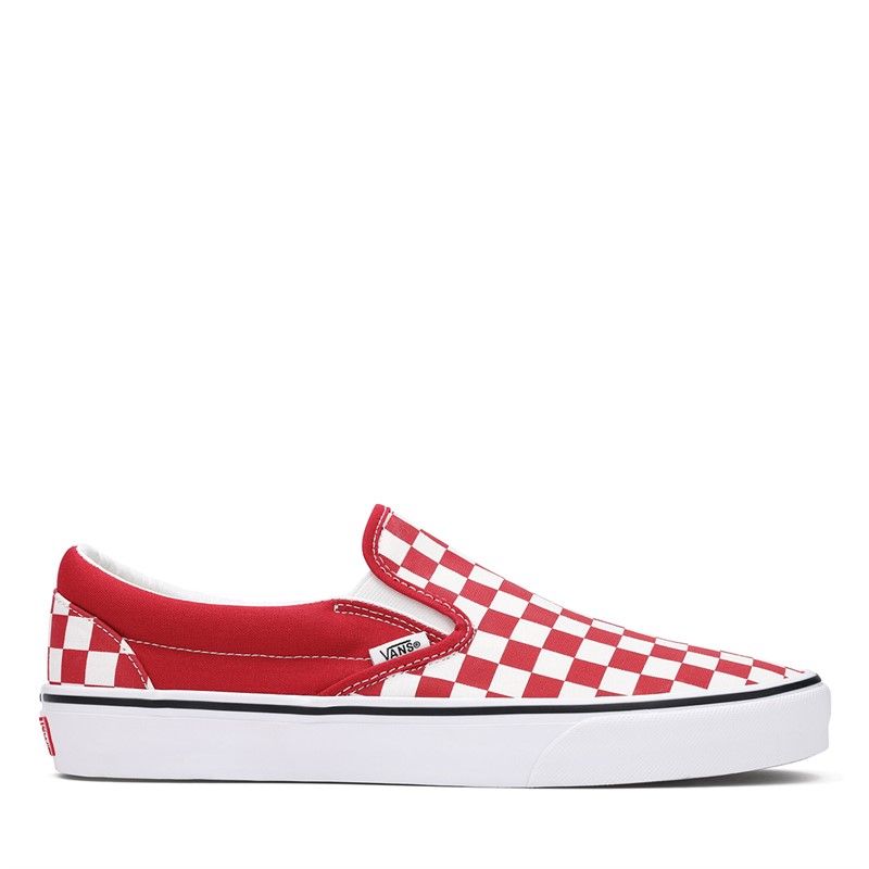Vans Classic Checkerboard Slip-On Trainers Chili Pepper - Size 4.5