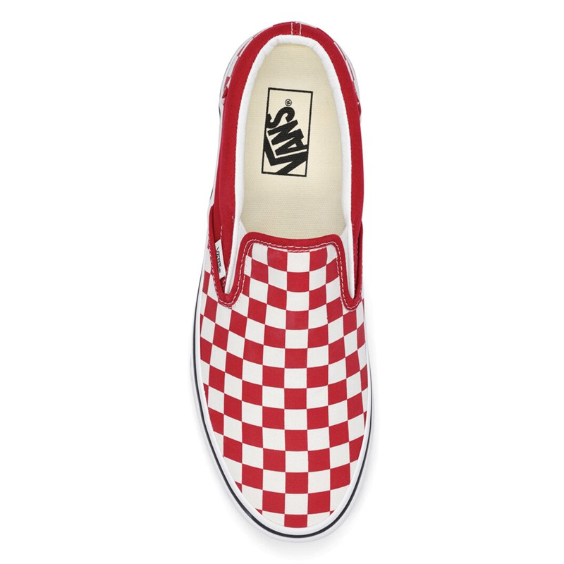 Vans Classic Checkerboard Slip-On Trainers Chili Pepper