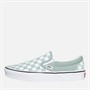 Vans Classic Checkerboard Slip-On Trainers Gray Olive