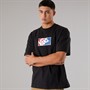 Vans Mens Original Standards Bloc Logo T-Shirt Black/Racing Red