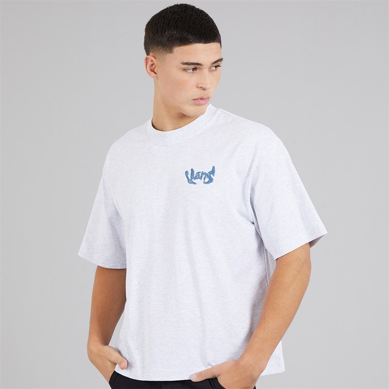 Vans Mens Evolve Graphic Back T-Shirt Light Grey Heather