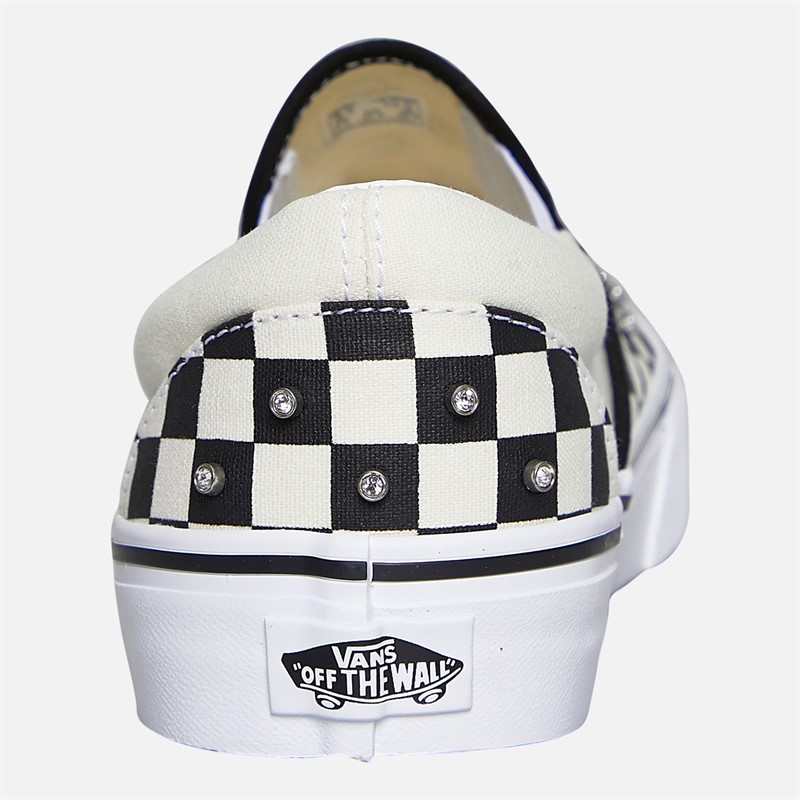 Vans Classic Checkerboard Slip-On Trainers Black