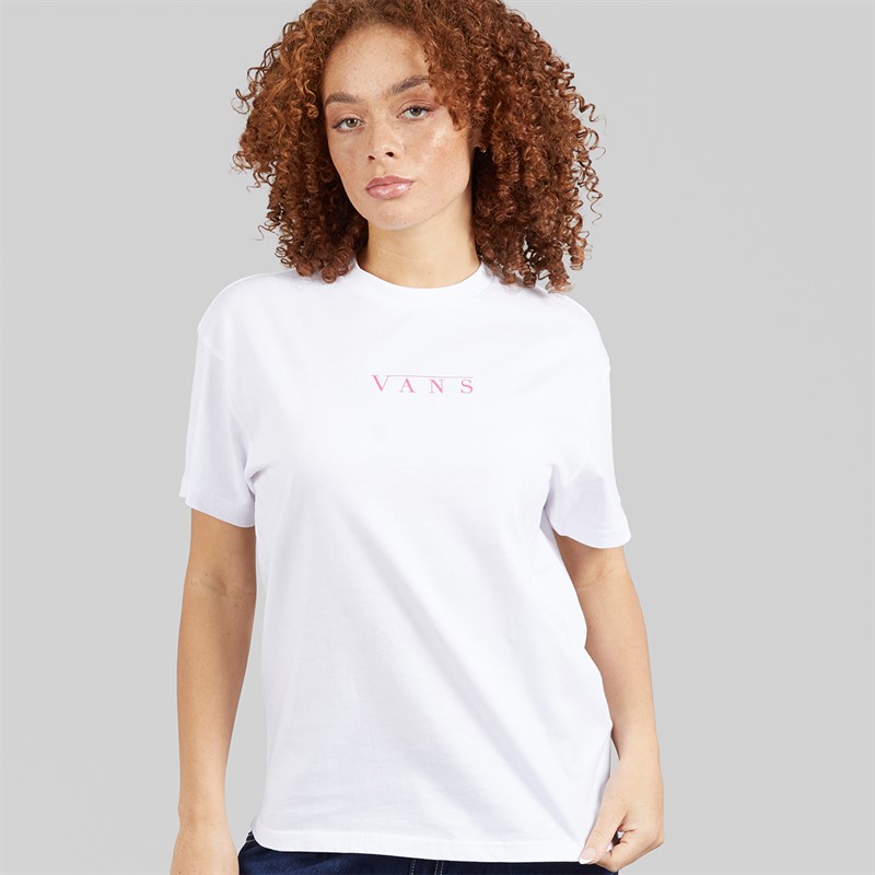 Vans Womens Talk Talk Graphic T-Shirt White