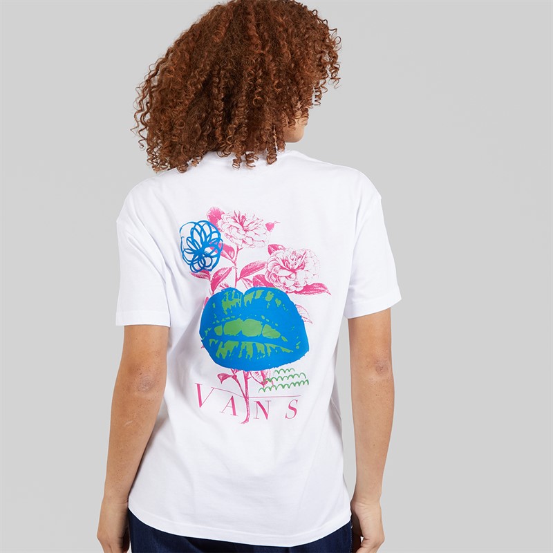 Vans Womens Talk Talk Graphic T-Shirt White