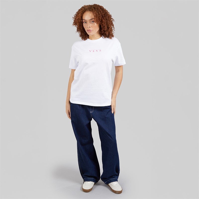 Vans Womens Talk Talk Graphic T-Shirt White