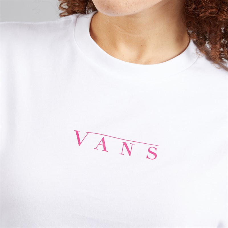 Vans Womens Talk Talk Graphic T-Shirt White
