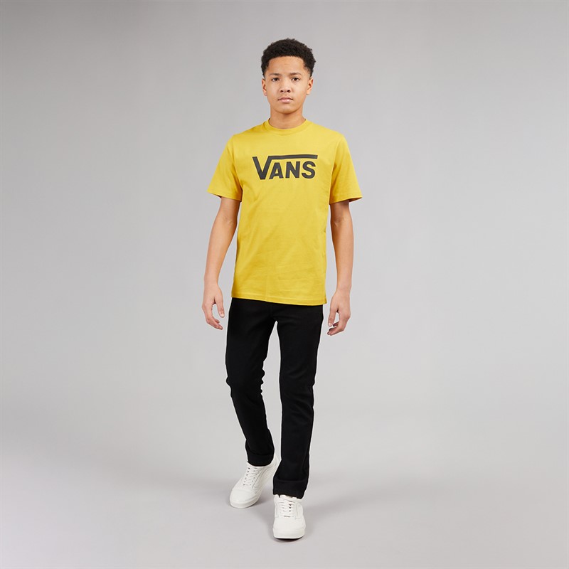 Vans Junior Boys Classic Logo T-Shirt Heritage Mustard