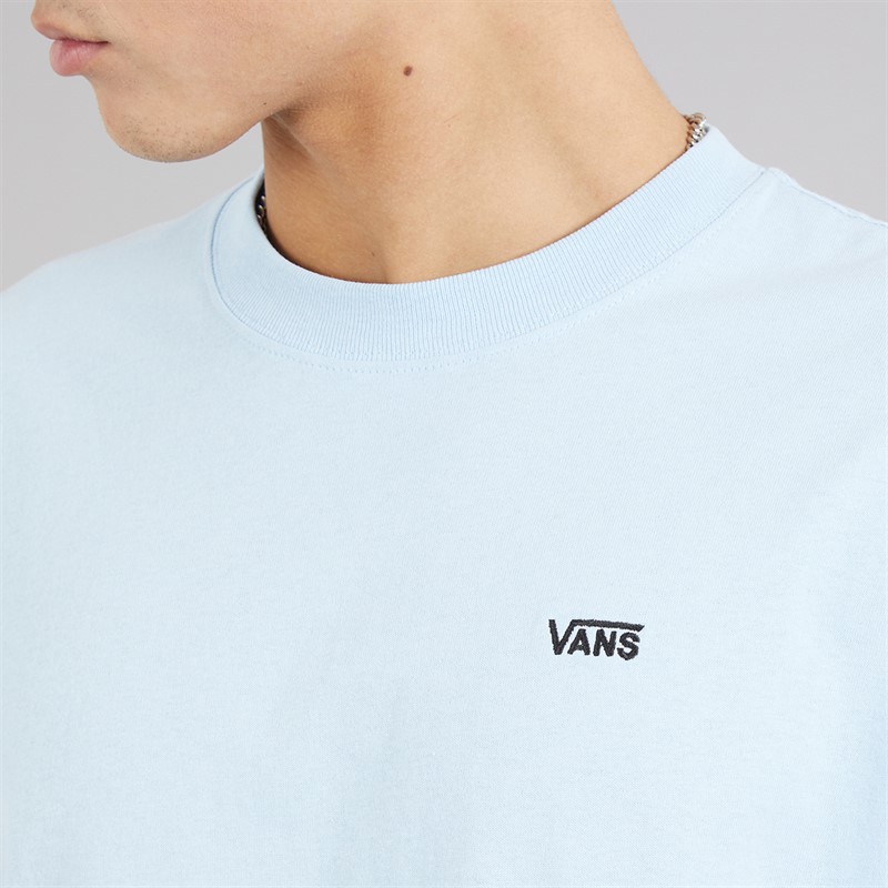 Vans Mens Left Chest Logo Loose Fit T-Shirt Cloud Blue