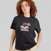 Vans Womens Down The Rabbit Hole Graphic T-Shirt Black