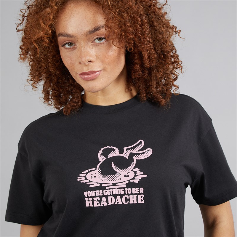Vans Womens Down The Rabbit Hole Graphic T-Shirt Black