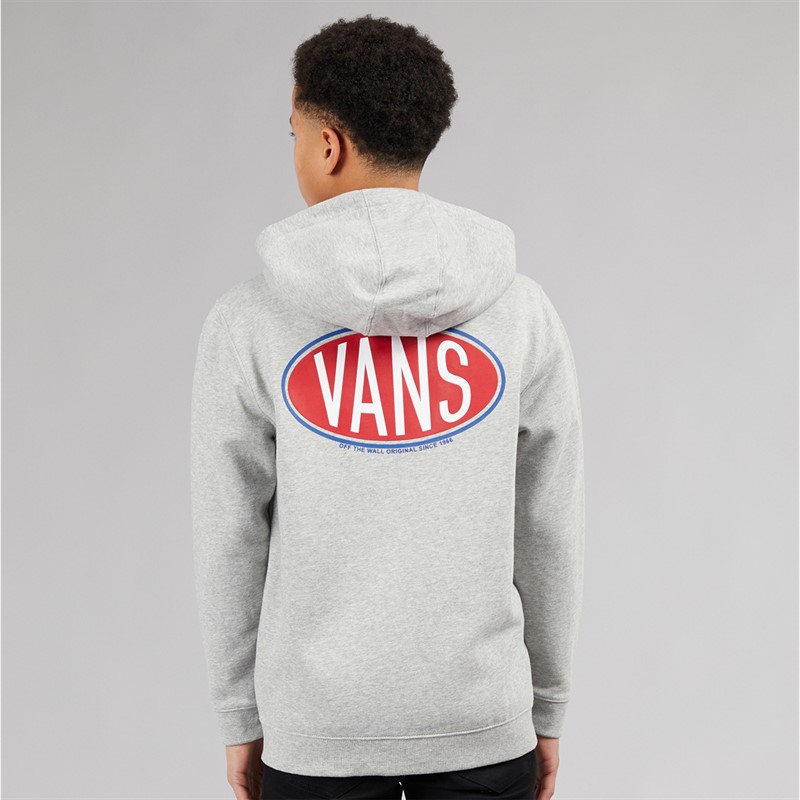 Vans Junior Boys Spray On Full Zip Hoodie Cement Heather