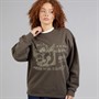Vans Womens Earthbound Graphic Sweatshirt Coal Brown