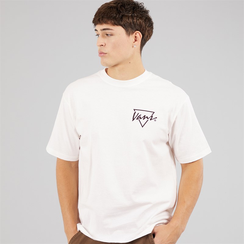 Vans Mens Palm Drive Back Graphic T-Shirt White