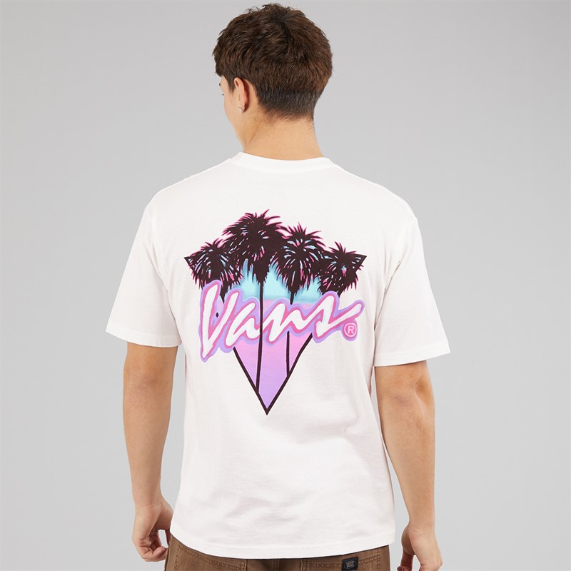Vans Mens Palm Drive Back Graphic T-Shirt White