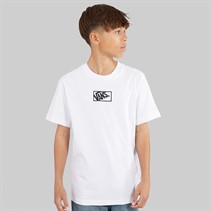 Vans Boys Blocked Box Logo T-Shirt White