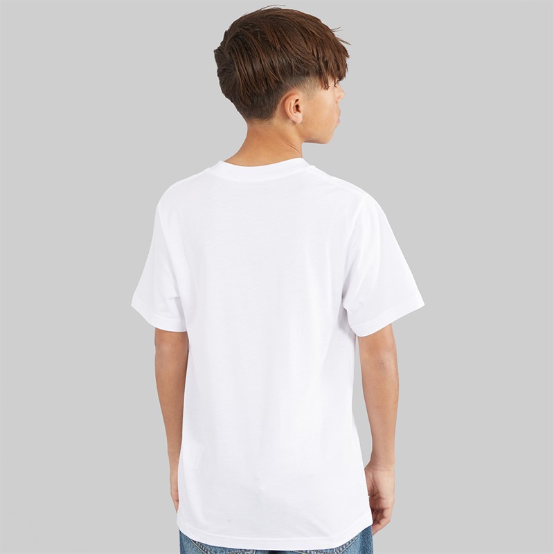 Vans Boys Blocked Box Logo T-Shirt White