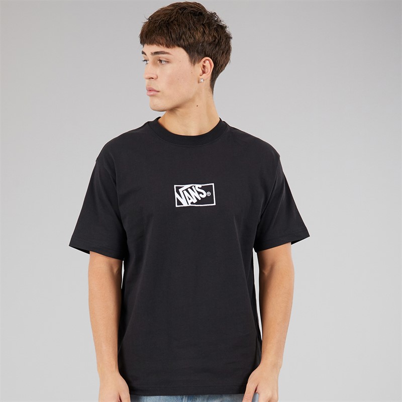 Vans Mens Blocked Box Logo Loose T-Shirt Black