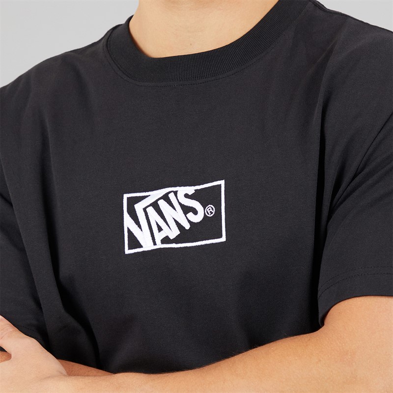 Vans Mens Blocked Box Logo Loose T-Shirt Black