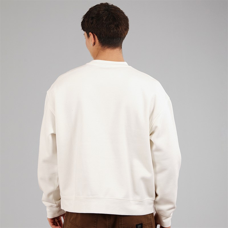 Vans Mens Premium Crew Neck Sweatshirt Egret
