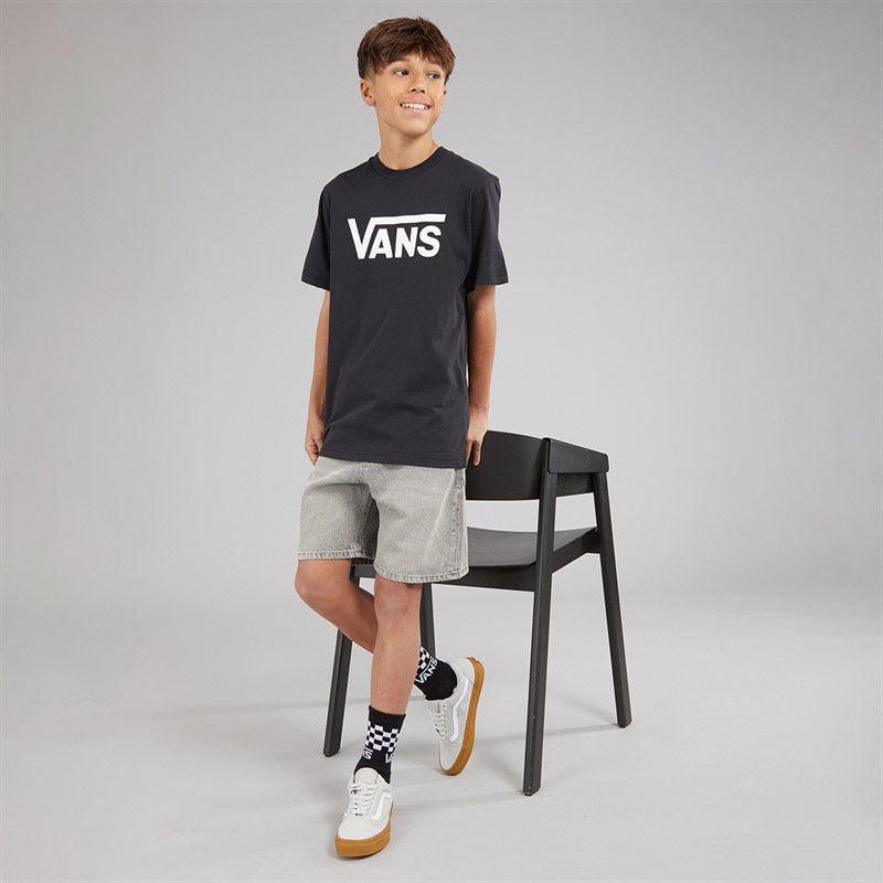 Vans Boys Classic Logo T-Shirt Black/White