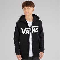 Vans Boys Classic II Logo Full Zip Hoodie Black