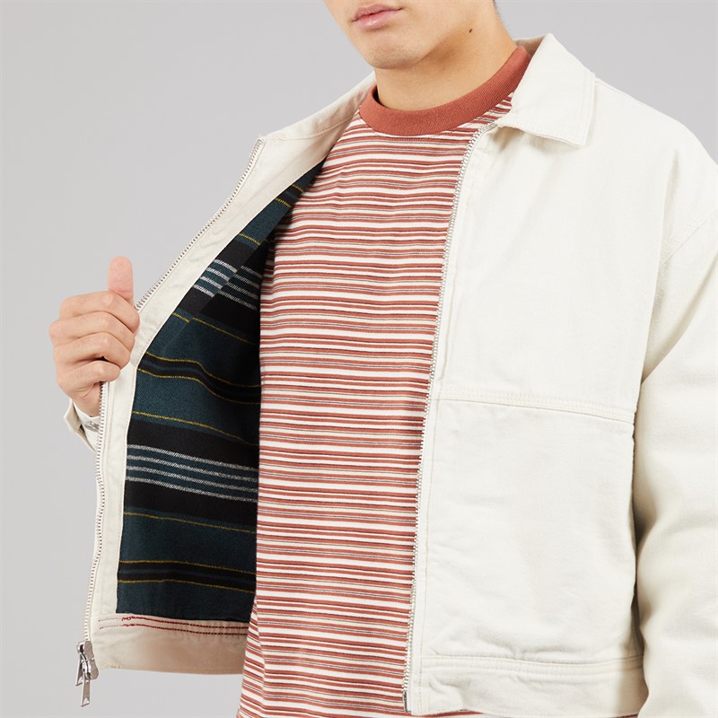 Vans Mens Denim Station Jacket Natural Seed