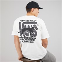 Vans Mens Awaken Tiger Back Graphic T-Shirt White