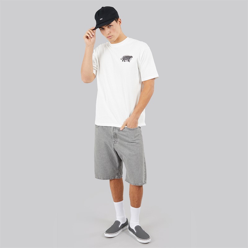 Vans Mens Awaken Tiger Back Graphic T-Shirt White